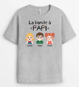 T-shirt La Bande De Papa Personnalisé