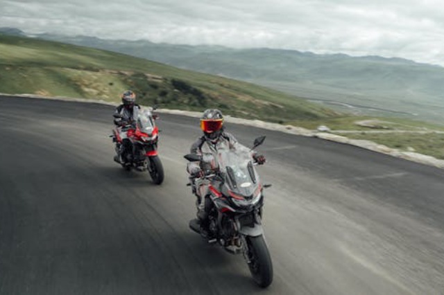 motards en balade
