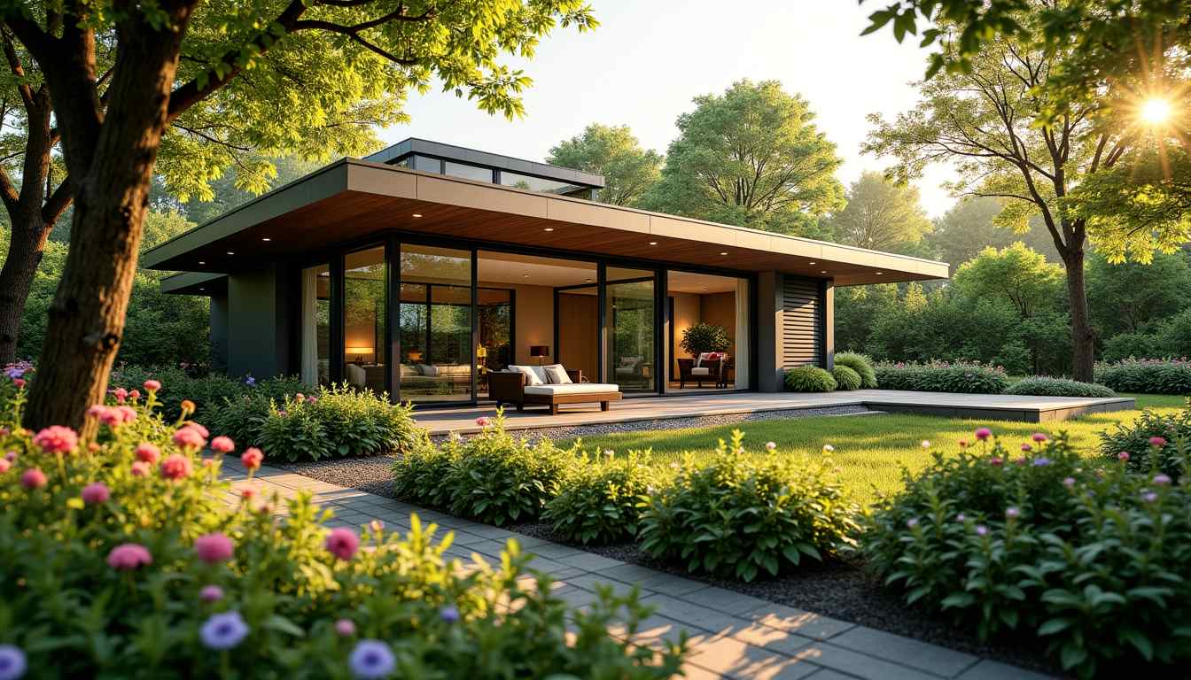 Harmonie naturelle : maison et jardin en parfaite symbiose