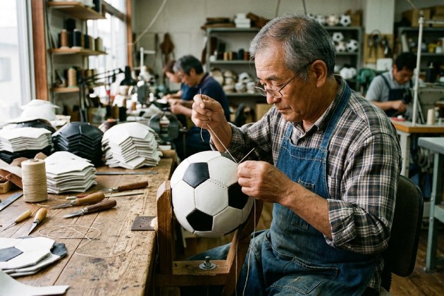 Les secrets de fabrication d&rsquo;un ballon de football dévoilés