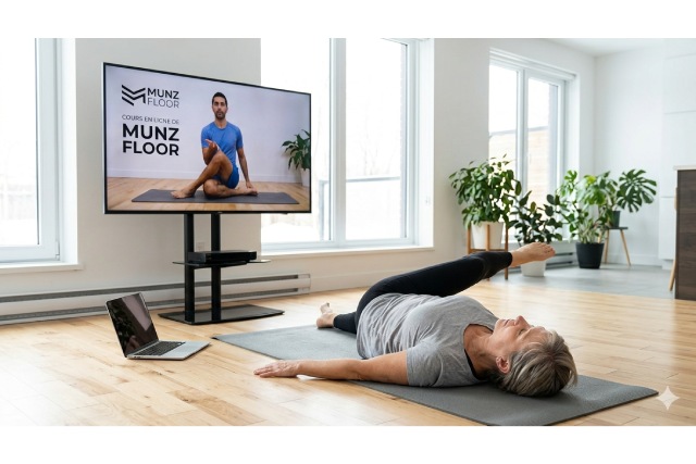 Améliorez votre posture facilement grâce aux cours en ligne innovants de Munz Floor