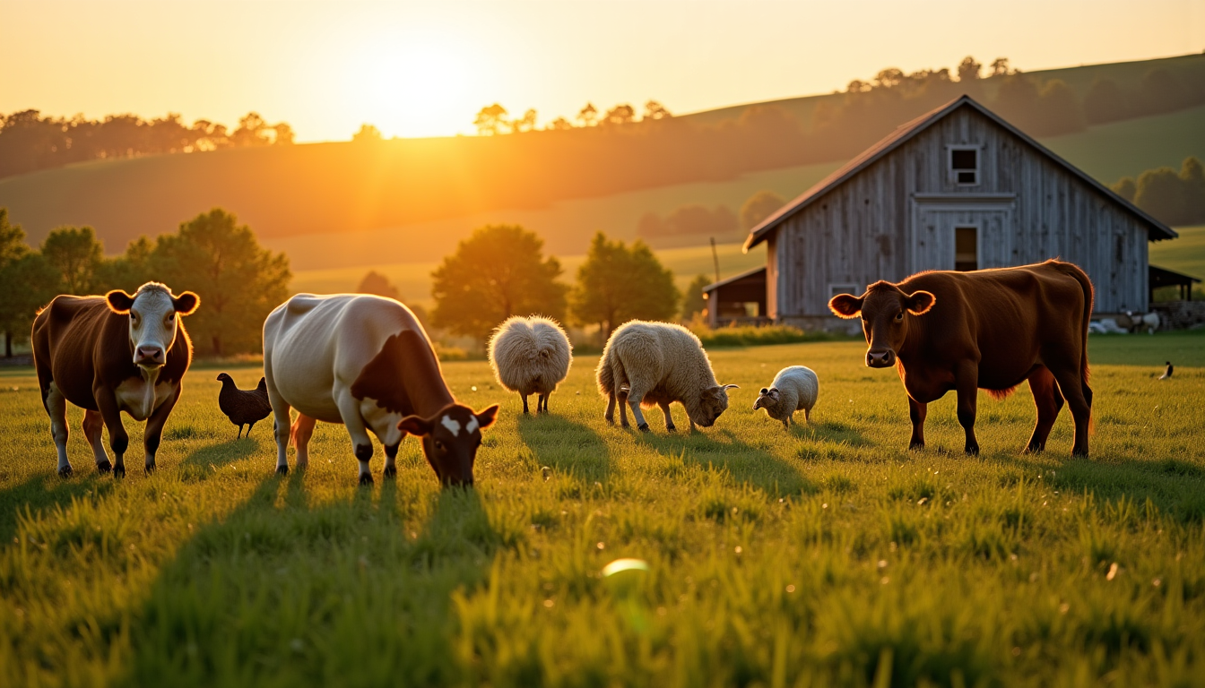 Exploration des animaux de la ferme : un monde fascinant
